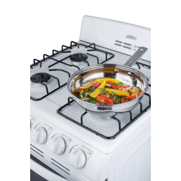 Summit 20 Gas Range with 4 Burners for Small Kitchens