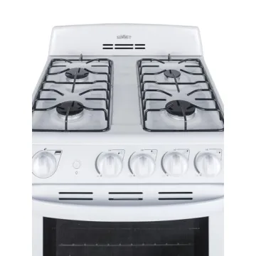 Summit 20 Gas Range with 4 Burners for Small Kitchens
