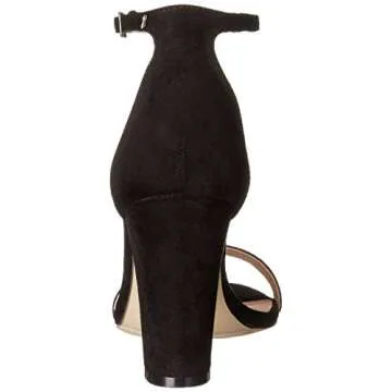 Madden Girl womens Beella Heeled Sandal, Black Fabric, 8.5 US