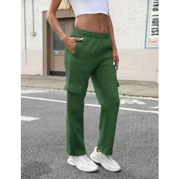 Stylish QIBABU Women's Fleece Cargo Sweatpants Online