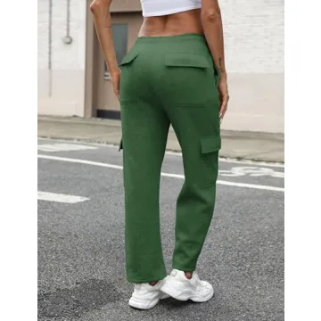 Stylish QIBABU Women's Fleece Cargo Sweatpants Online