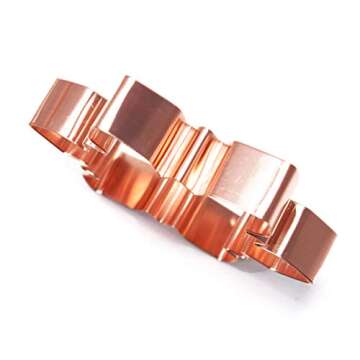 Elegant Copper Snowflake Cookie Cutter – 4 Inches, USA-Made, Food-Safe, Durable Baking Tool for Ho...