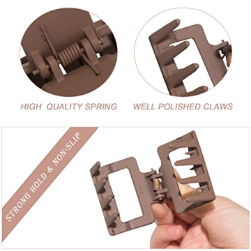 Medium Claw Hair Clips for Women in Warm Colors