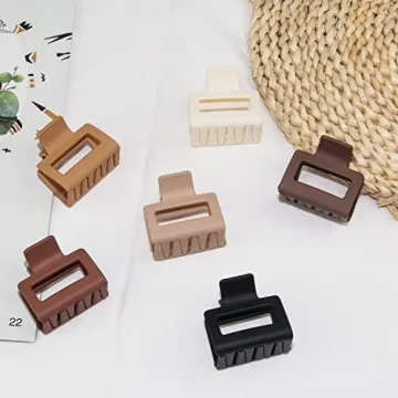Medium Claw Hair Clips for Women in Warm Colors