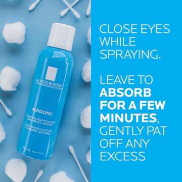 La Roche-Posay Serozinc Face Toner for Oily Skin with Zinc, Mattifying Face Spray and Acne Prone Skin Toner to Reduce Shine for Oil Control, Alcohol Free Face Mist , 5 Fl Oz (Pack of 1)