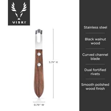 Viski Channel Knife for Effortless Cocktail Garnishes