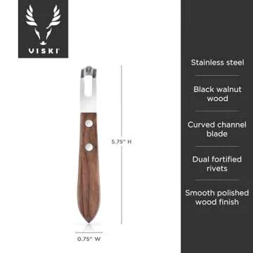 Viski Channel Knife for Effortless Cocktail Garnishes
