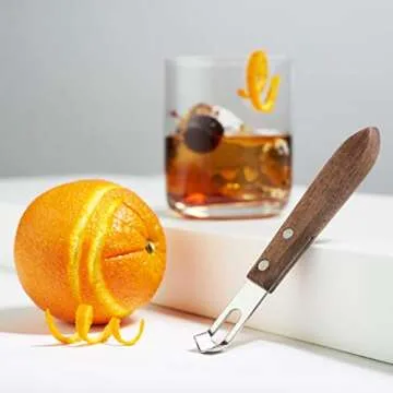 Viski Channel Knife for Effortless Cocktail Garnishes