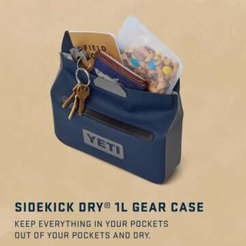 YETI Sidekick Dry 1L Gear Case - Waterproof Protection for Gear