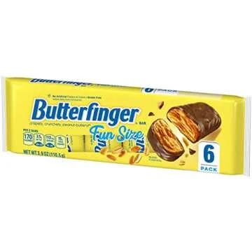 Butterfinger Fun Size Bars – 6 Pack Tray for Snacking
