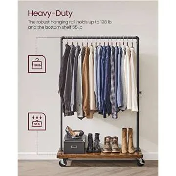 VASAGLE Heavy Duty Clothing Rack for Stylish Organizing
