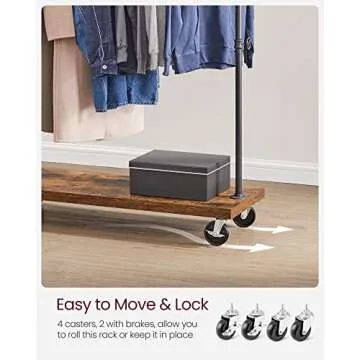 VASAGLE Heavy Duty Clothing Rack for Stylish Organizing