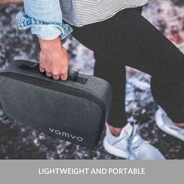 Mini Projector, Vamvo L4200 Portable Video Projector, Full HD 1080P 200” Display Supported; Outdoor Movie Projector 3800 Lux with 50,000 Hrs, Compatible with Fire TV Stick, PS4, HDMI, VGA, AV and USB