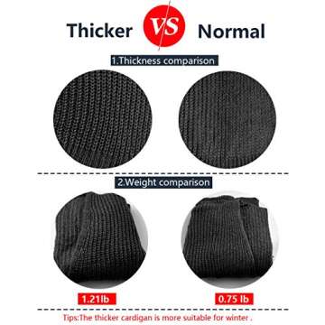 Kistore Women’s Cozy Thick Knit Long Cardigan for Winter