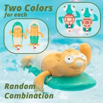 DUCKBOXX XX Wind-up Bath Toys for Kids - 3 Pack