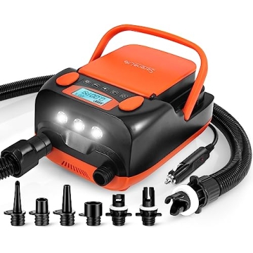 SereneLife High Pressure SUP Pump - Portable 16PSI Inflator