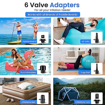 SereneLife Portable High Pressure SUP Pump 16PSI