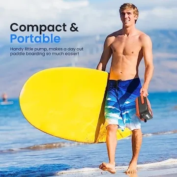 SereneLife Portable High Pressure SUP Pump 16PSI