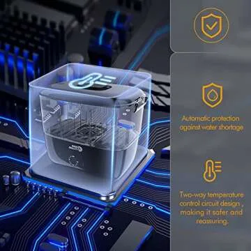 Towel Steamer-Hot Towel Warmer 600 W Tabletop Moist Towel Heater, Holds up to 18 Towels,30 Minute Auto Shut Timer,Professional Salon Equipment Towel Warmer for Facials,Spa,Barbers,Massage (Black)