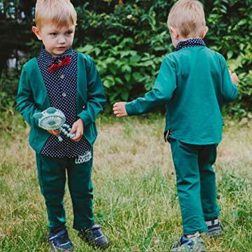 HZXVic Toddler Boy Gentleman Outfits Suit,Baby Tuxedo Dress Shirt with Bowtie + Pants Clothes Sets (...
