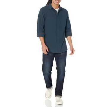 Amazon Essentials Men's Long-Sleeve Flannel Shirt (Available in Big & Tall)