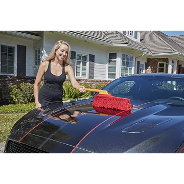 California Car Duster with Wooden Handle for Easy Cleaning