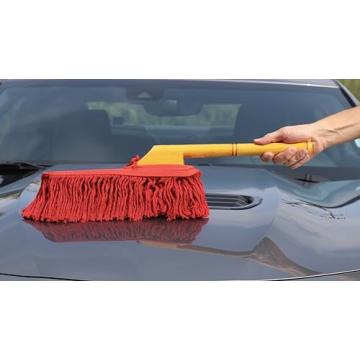 California Car Duster with Wooden Handle for Easy Cleaning
