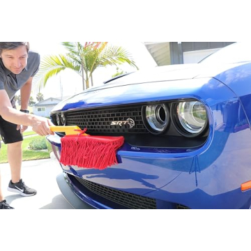 California Car Duster with Wooden Handle for Easy Cleaning