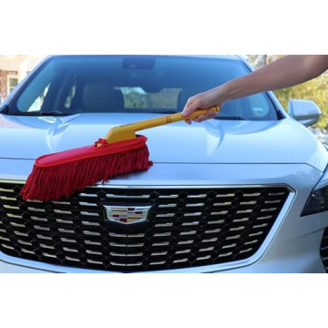 California Car Duster with Wooden Handle for Easy Cleaning