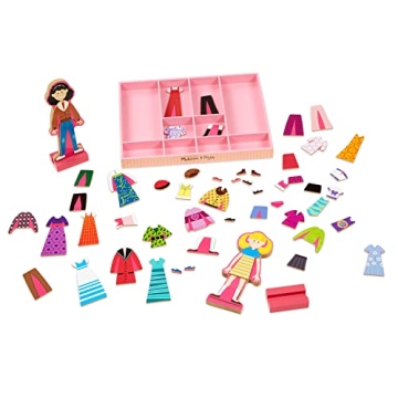 Abby Emma Magnetic Dress-Up Dolls 55+ Pieces Creative Play