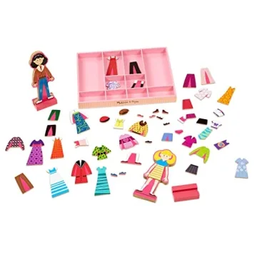 Abby Emma Magnetic Dress-Up Dolls 55+ Pieces Creative Play