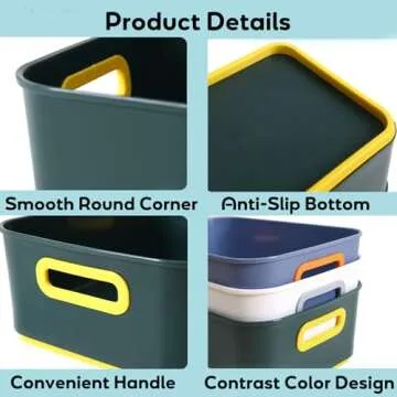Stylish YOUEON Storage Bins Set for Home Organization