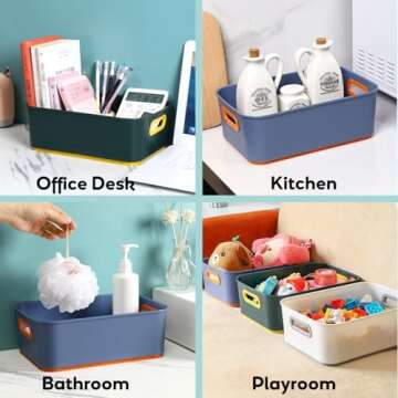 Stylish YOUEON Storage Bins Set for Home Organization