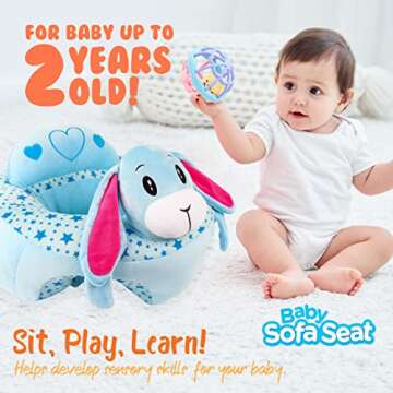 Libsit Baby-Sofa-Chair-Floor-Seat Baby-sit-me-up-Floor-seat Baby Learn Sitting Support Seats for Bab...