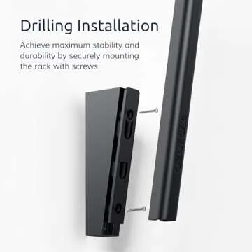 Ozueccr Hat Rack for Baseball Caps – Wall Mounted Vertical Hat Holder, Multi-Purpose Wall Hook, Closet Cap Organizer, Sturdy Compact, Easy to Install