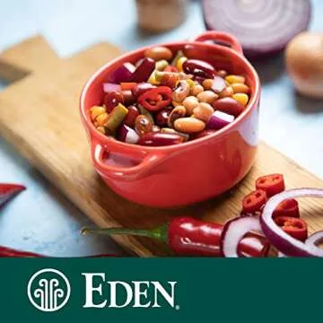Eden Organic Red Kidney Beans, 15 oz Can, No Salt Added, Non-GMO, U.S. Grown, Heat and Serve, Macrobiotic, Red Beans (12-Pack)