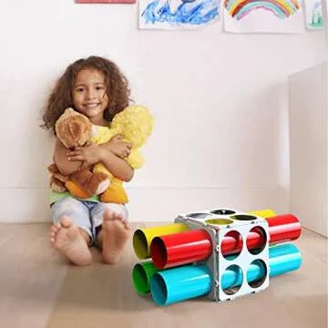 Baspoom Vinyl Storage Rack, Vinyl Organizers Store Up to 40 Vinyl Rolls, Flexible Vinyl Holder for Craft Room Organizers and Storage Wall Mount Available White 24 PCS