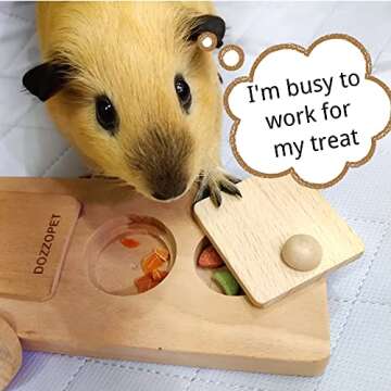 DOZZOPET Enrichment Foraging Toy for Small Pets