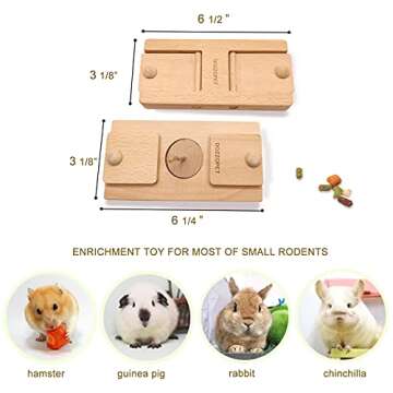 DOZZOPET Enrichment Foraging Toy for Small Pets