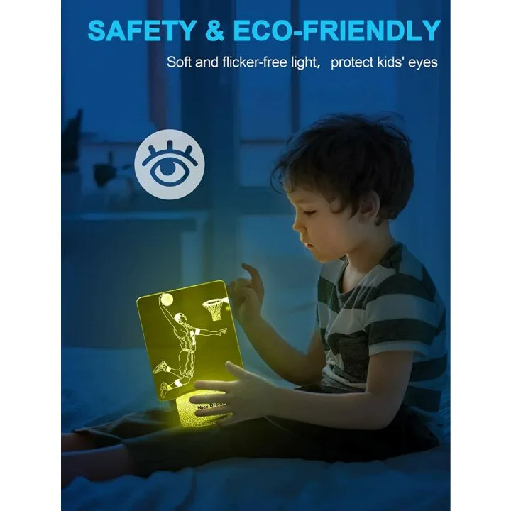 3D Basketball Player Dunk Night Light for Kids