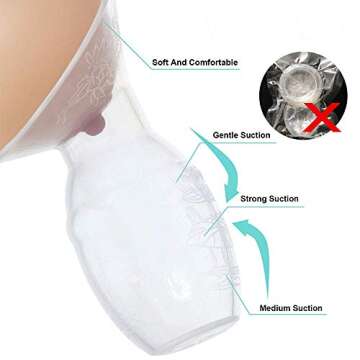 Bumblebee Breast Pump Manual Breast Pump Breastfeeding with Pump Stopper lid Pouch in Gift Box Silicone Breast Pump, Green Star Shape…