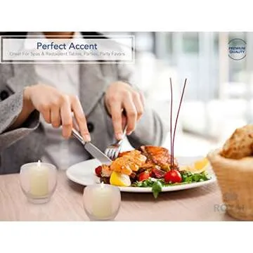 Royal Imports Votive Candle, Unscented White Wax, Box of 36, for Wedding, Birthday, Holiday & Home Decoration (15 Hour) by Royal Imports