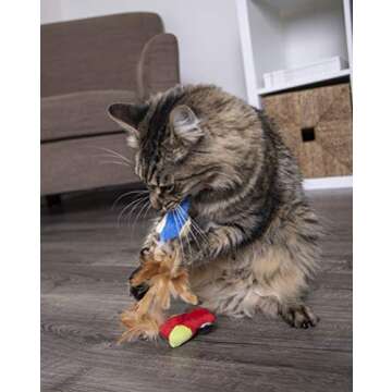 Petlinks Parrot Tweet Cat Toy - Plush, Sound, Catnip Filled