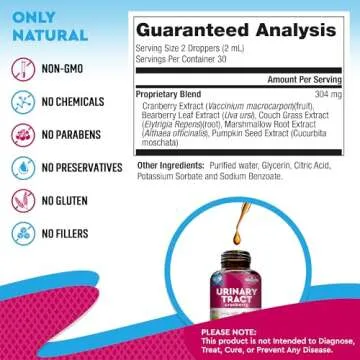 Cat & Dog Urinary Tract Infection Treatment & Natural UTI Medicine Cranberry-Kidney+Bladder Support Supplement - Best Prevention Incontinence, Bladder Stones - Pet Renal Health & UTI Care Drops