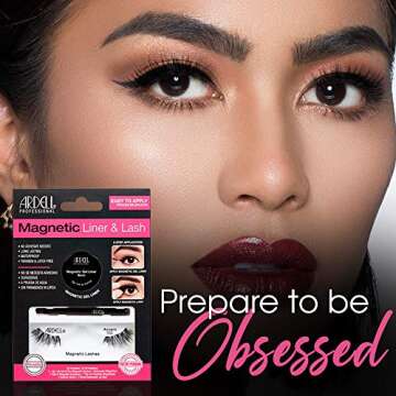 Ardell Magnetic Gel EyeLiner & False Lashes, Accent 002 for Perfect Glam