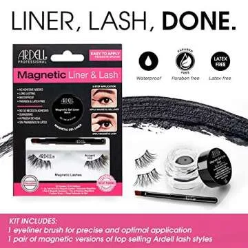 Ardell Magnetic Gel Liner & Accent 002 False Lashes