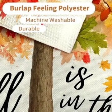 CROWNED BEAUTY Fall Garden Flag Double-Sided 12x18 Inch