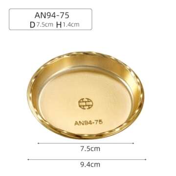 Abuhem 3 Inches Mini Cake Boards 100pcs, Disposable Gold Mousse Cake Circle Pans
