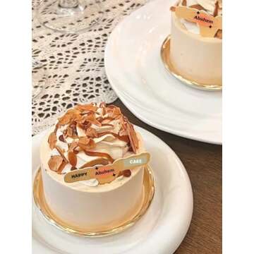 Abuhem Gold Mini Cake Boards 100pcs for Desserts