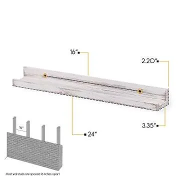 Rustic State Ted Floating Wooden Shelves for Stylish Decor